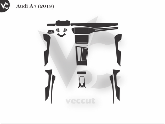 Audi A7 (2018) Wrap Cutting Template