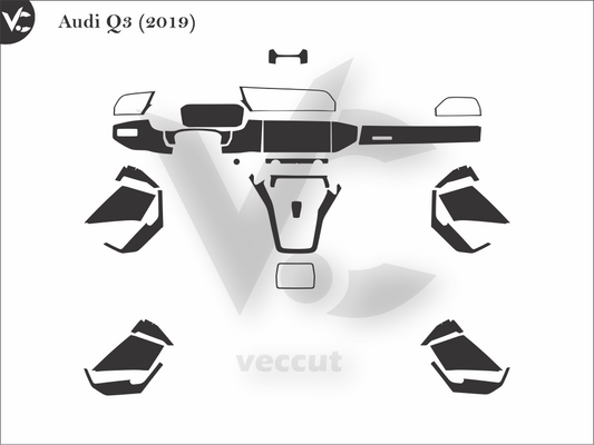 Audi Q3 (2019) Wrap Cutting Template