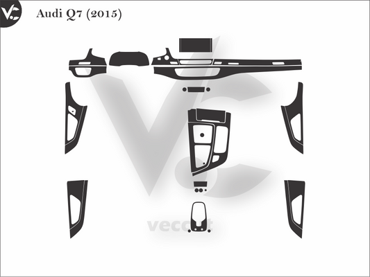 Audi Q7 (2015) Wrap Cutting Template