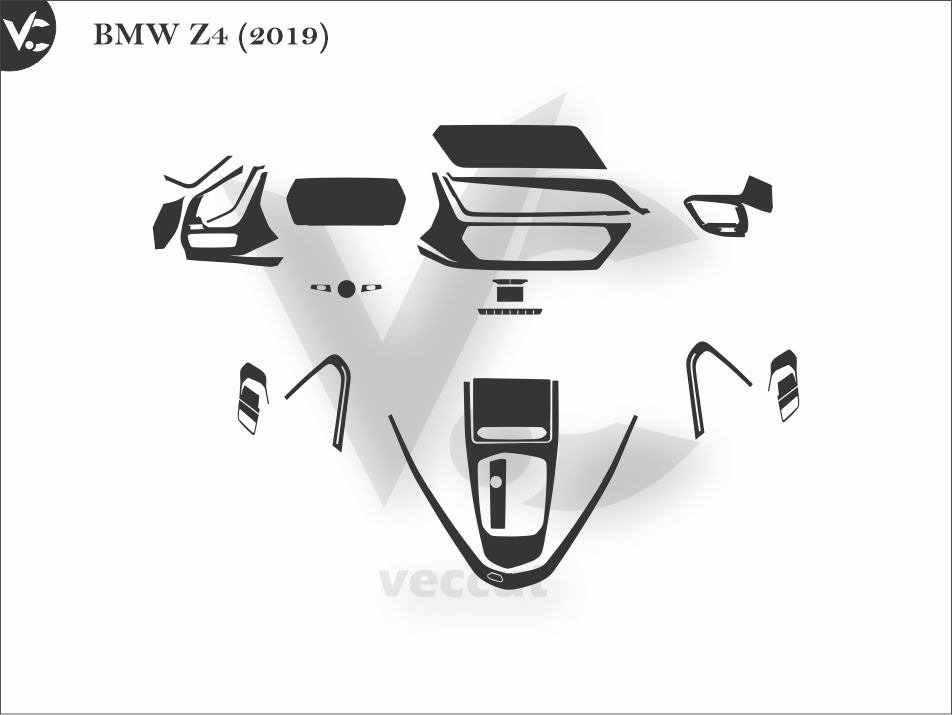 BMW Z4 (2019) Wrap Cutting Template