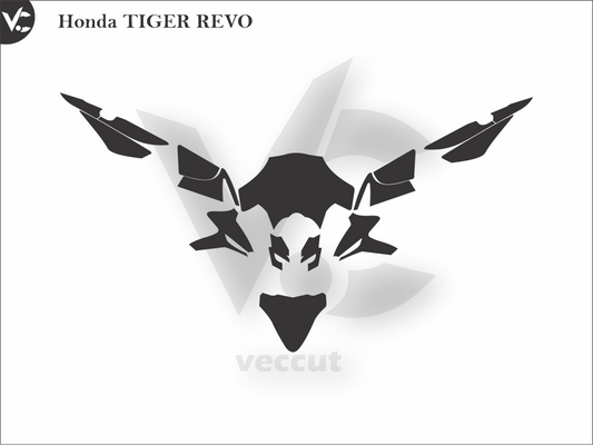 Honda TIGER REVO Wrap Cutting Template