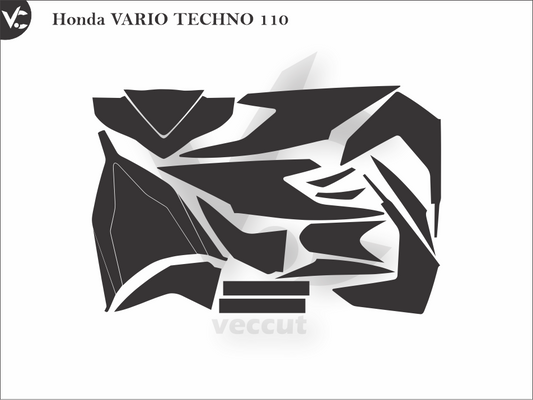 Honda VARIO TECHNO 110 Wrap Cutting Template