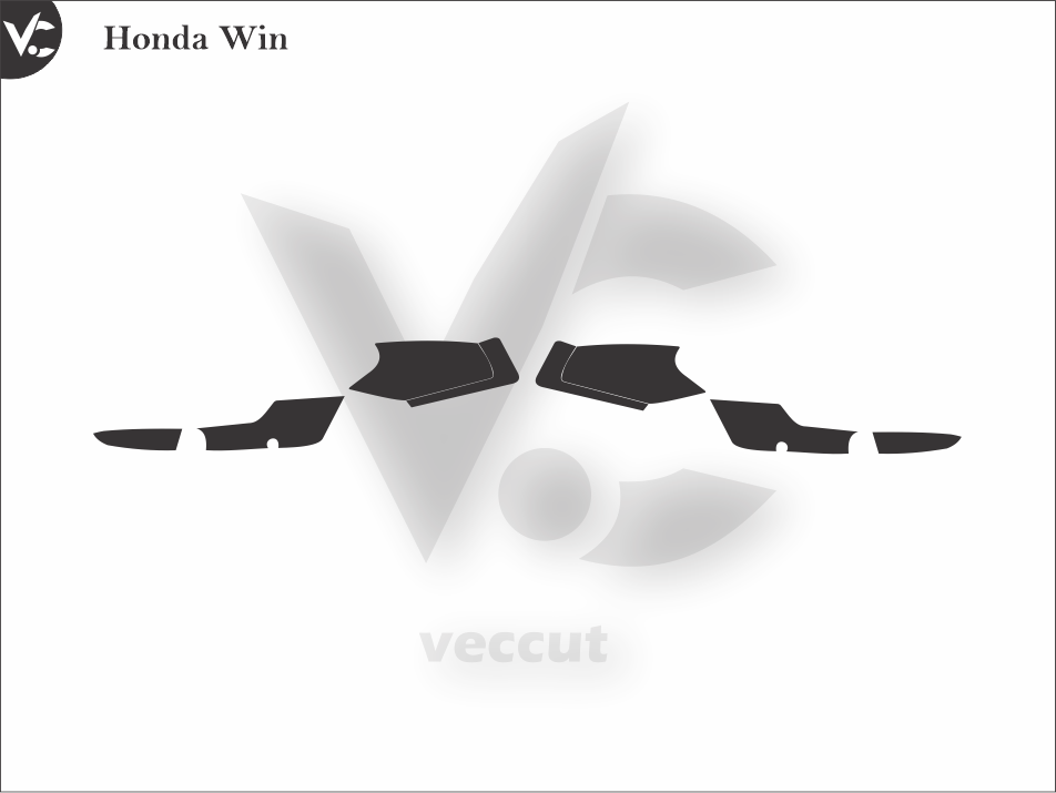 Honda Win Wrap Cutting Template