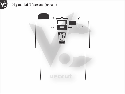 Hyundai Tucson (2021) Wrap Cutting Template