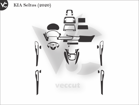 KIA Seltos (2020) Wrap Cutting Template