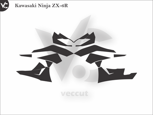 Kawasaki Ninja ZX-6R Wrap Cutting Template