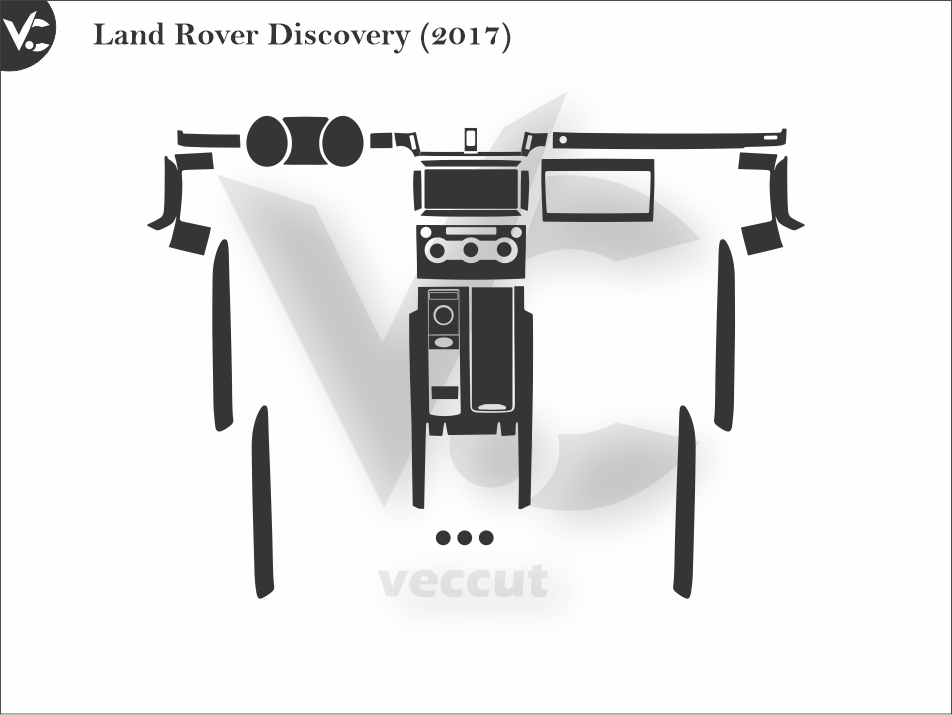 Land Rover Discovery (2017) Wrap Cutting Template