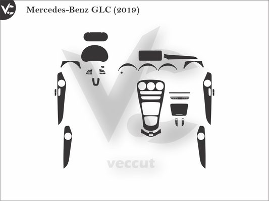 Mercedes-Benz GLC (2019) Wrap Cutting Template