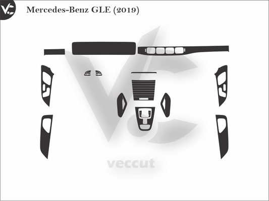 Mercedes-Benz GLE (2019) Wrap Cutting Template