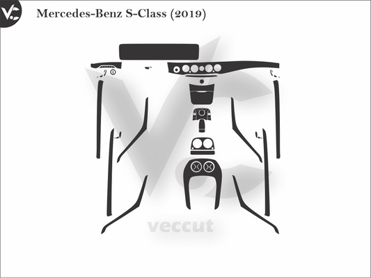 Mercedes-Benz S-Class (2019) Wrap Cutting Template