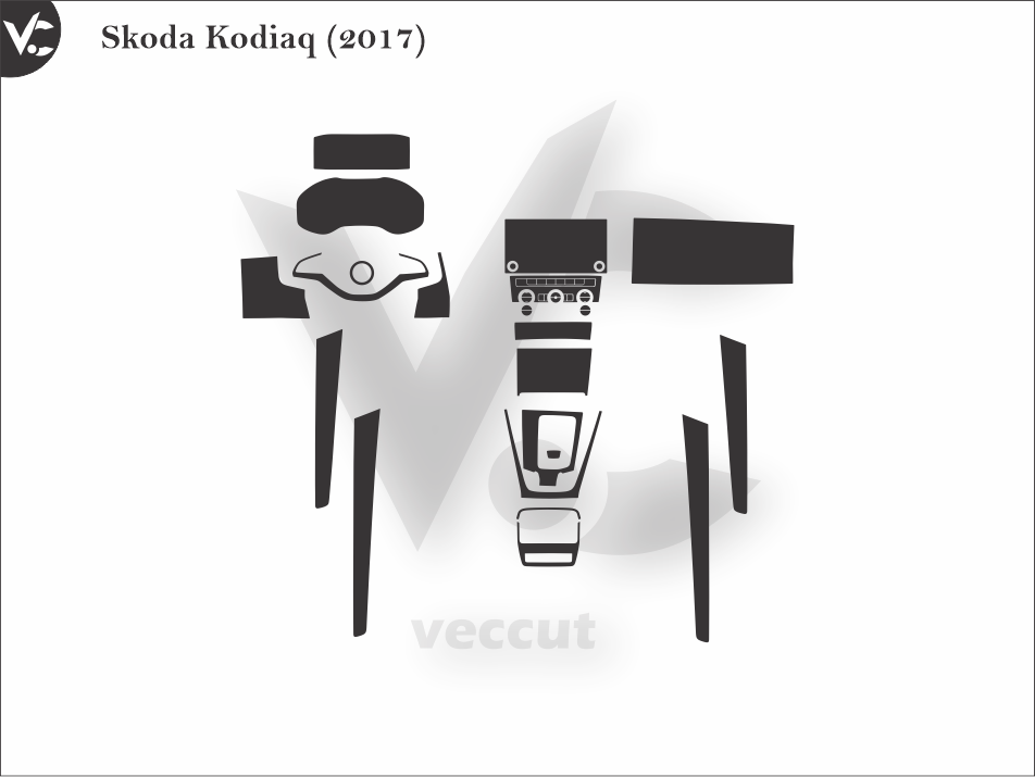 Skoda Kodiaq (2017) Wrap Cutting Template