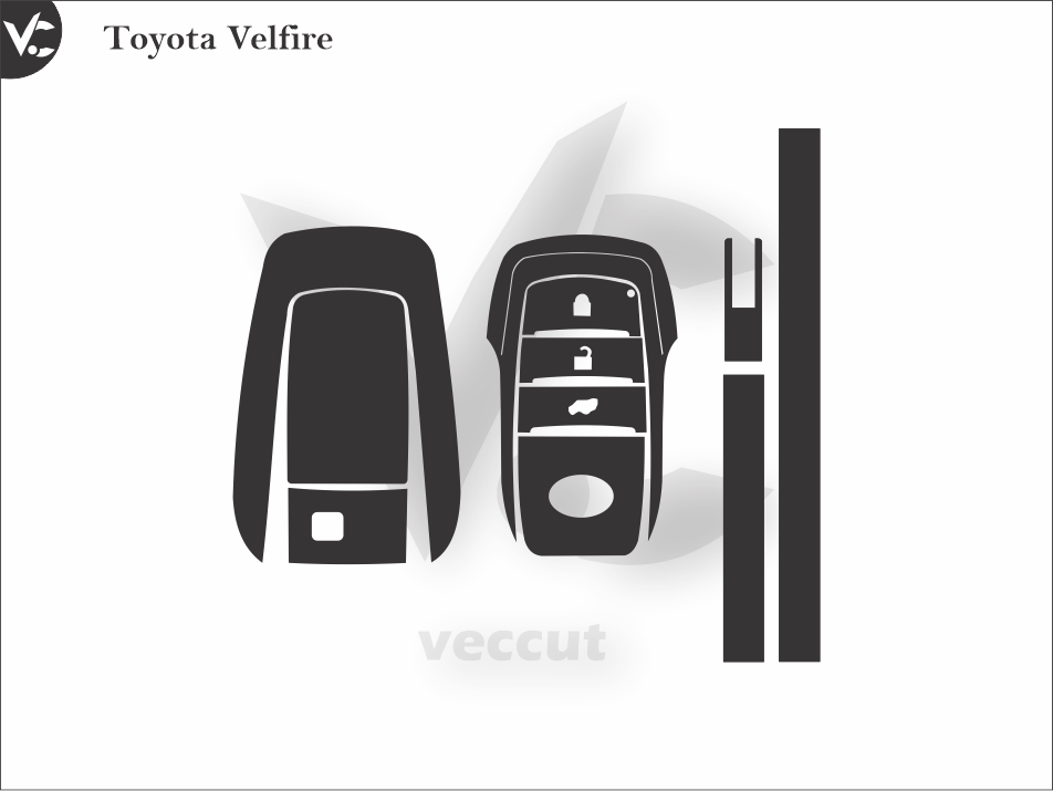 Toyota Velfire Wrap Cutting Template