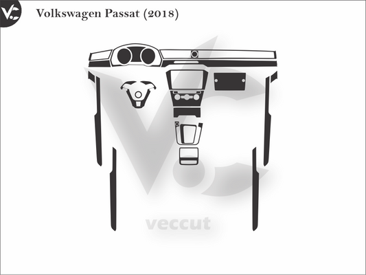 Volkswagen Passat (2018) Wrap Cutting Template