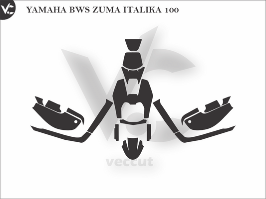 YAMAHA BWS ZUMA ITALIKA 100 Wrap Cutting Template