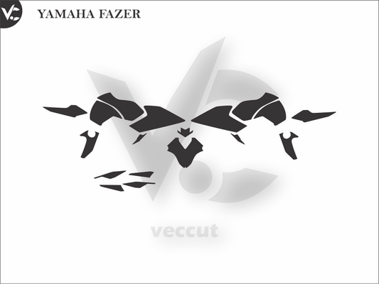 YAMAHA FAZER Wrap Cutting Template