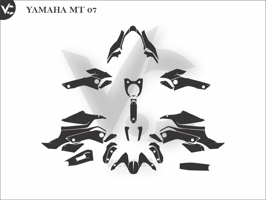 YAMAHA MT 07 Wrap Cutting Template