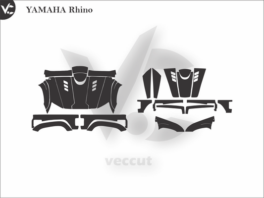 YAMAHA Rhino Wrap Cutting Template