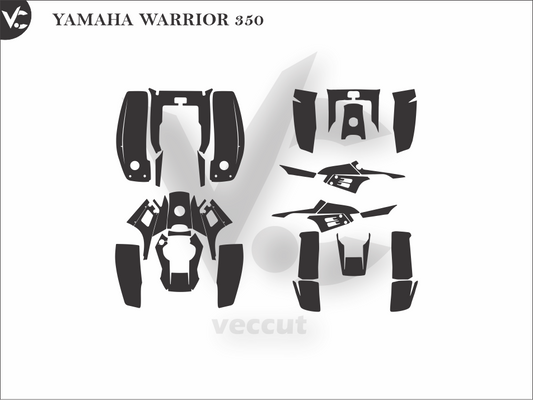 YAMAHA WARRIOR 350 Wrap Cutting Template