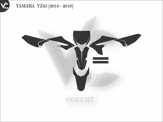 YAMAHA  YZ65 (2018 - 2019) Wrap Cutting Template