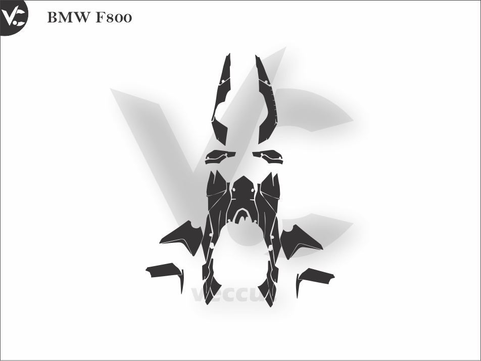 BMW F800 Wrap Cutting Template