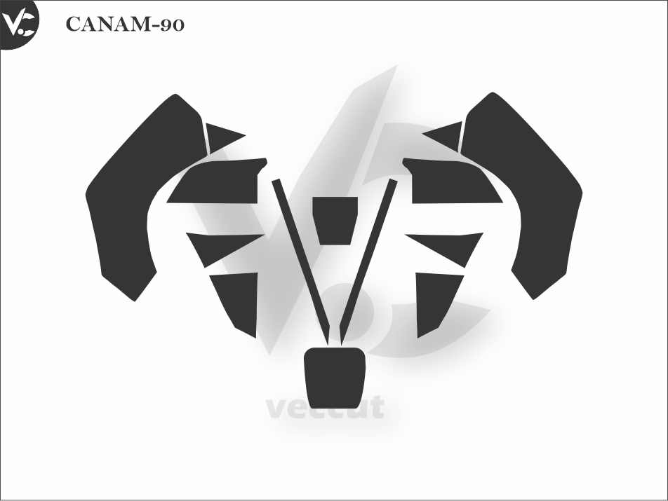 CANAM-90 Wrap Cutting Template