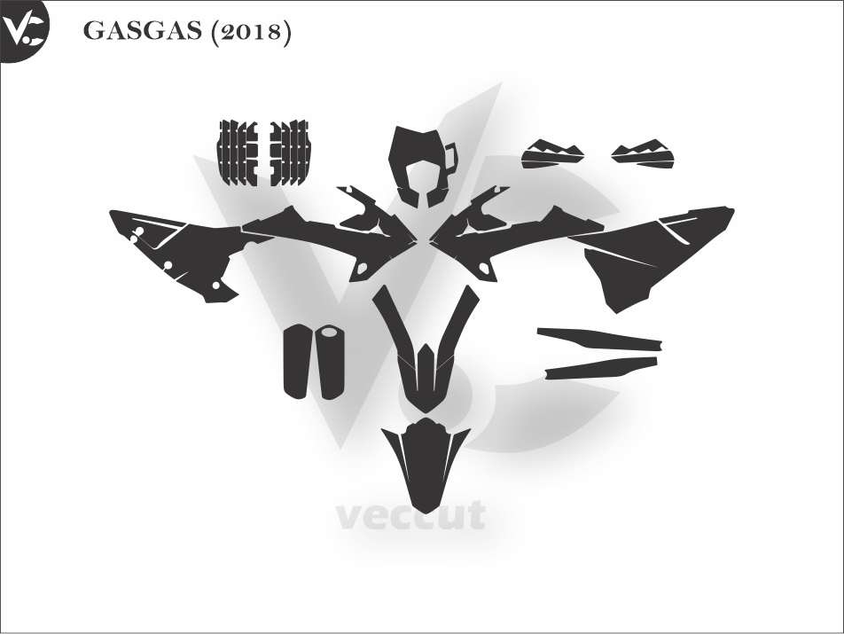 GASGAS (2018) Wrap Cutting Template