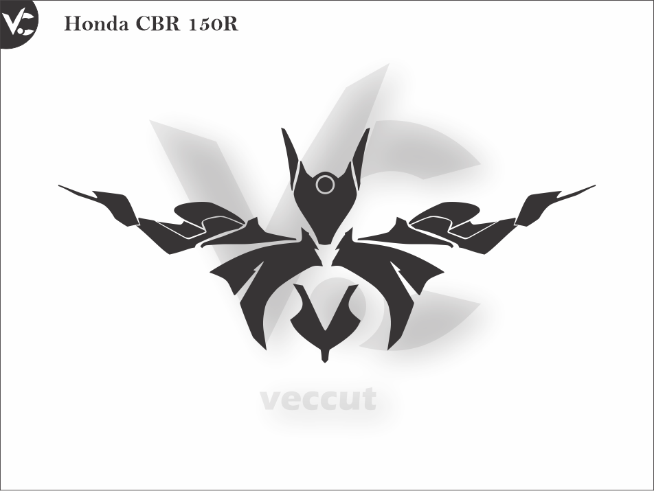 Honda CBR 150R Wrap Cutting Template