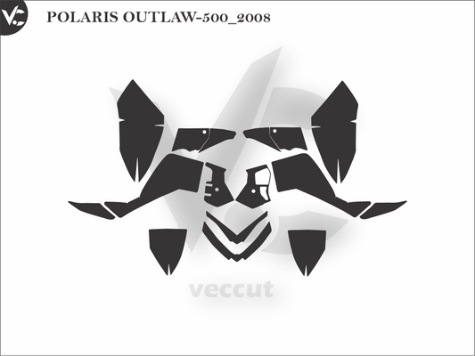 POLARIS OUTLAW-500 2008 Wrap Cutting Template